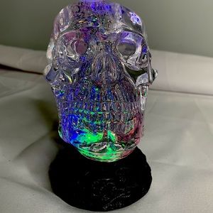 Light up skull head